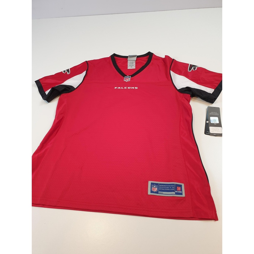 Atlanta Falcons Blank Jersey Womens M Red NFL Football Short Sleeve NFL Pro Line